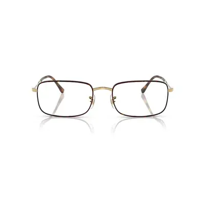 Ray Ban Rb3746v Optics Eyeglasses Gold Frame Clear Lenses Polarized 56-20