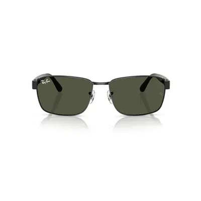 Ray Ban Rb3750 Sunglasses Black Frame Green Lenses 59-18