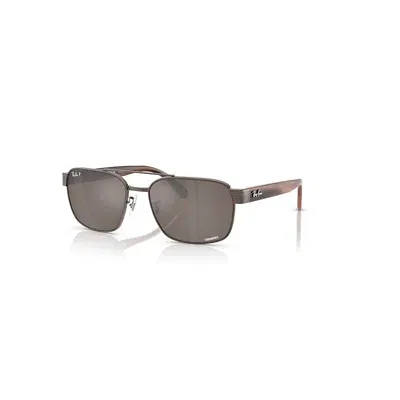 Ray Ban Rb3751ch Chromance Sonnenbrillen Havana Braun Fassung Braun Glas Polarisiert 61-17 In Brown