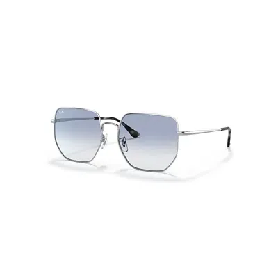 Ray Ban Rb3764d Sonnenbrillen Silber Fassung Blau Glas 59-18