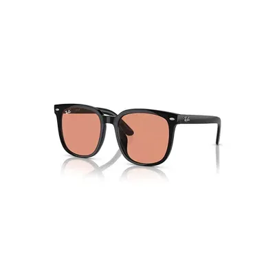 Ray Ban Rb4401d Washed Lenses Sonnenbrillen Schwarz Fassung Orange Glas 57-20