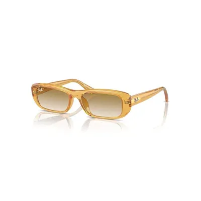 Ray Ban Rb4436d Bio-based Sonnenbrillen Transparentes Gelb Fassung Klar Glas 55-16