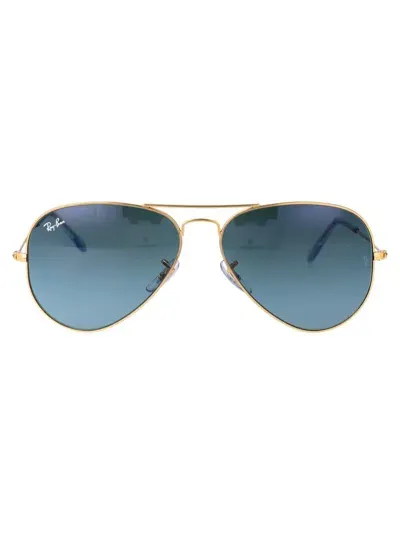 Ray Ban Ray-ban Sunglasses In 001/3m Gold