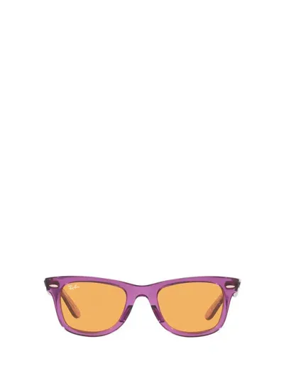 Ray Ban Ray-ban Sunglasses In Transparent Violet