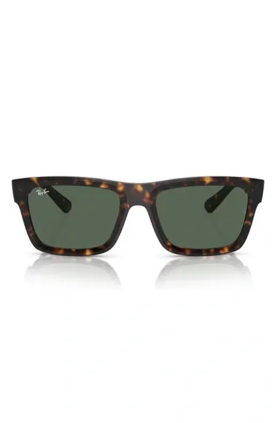 Ray Ban Warren 54mm Rectangular Sunglasses In Havana