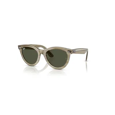 Ray Ban Wayfarer Way Change Holiday Limited Sonnenbrillen Grau Gestreift Selbsttönend Fassung Grün Glas 51-2 In Gray