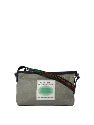 Rayon Vert "paccheri" Crossbody Bag In Grey