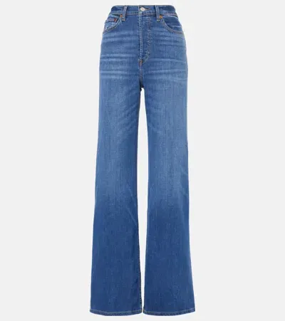 Re/done '70s High-rise Wide-leg Jeans In Blue