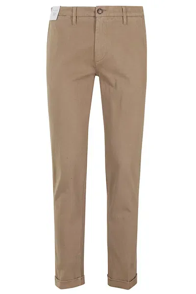 Re-hash Mucha Chinos Cotone Armaturata Tencel In Beige Scuro