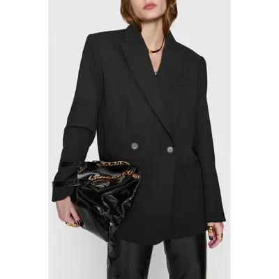 Rebecca Minkoff Nilli Oversize Double Breasted Blazer In True Black