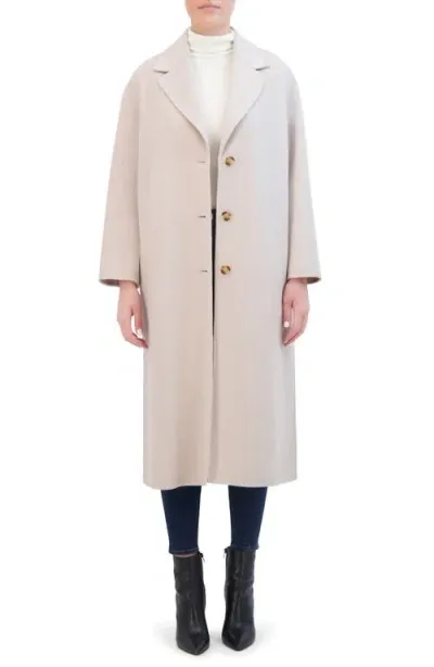 Rebecca Minkoff Relaxed Double Face Coat In Stone