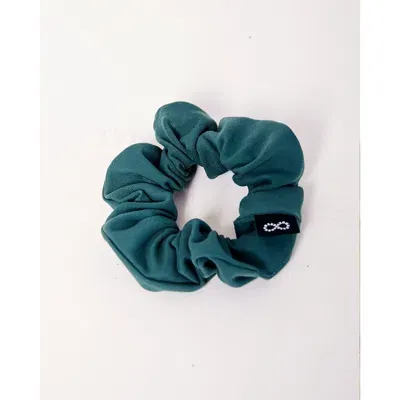 Rebody Active Cinch Scrunchi Hair Tie In Mediterranea Green