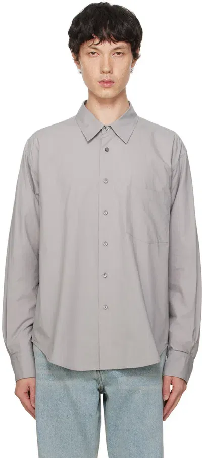 Recto Gray Gigo Oversized Shirt In Cool Grey