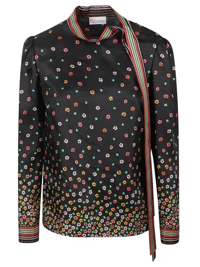 Red Valentino Floral Printed Long In Multi