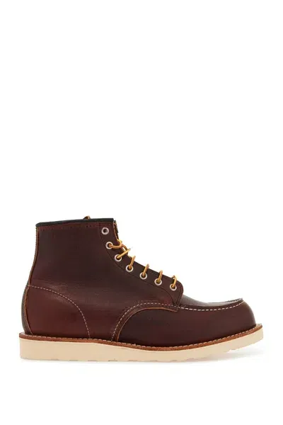 Red Wing 6 Inch Moc Toe Mens Boot In Bordeaux