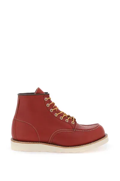 Red Wing Classic Moc Ankle Boots In Oro Russet (red)