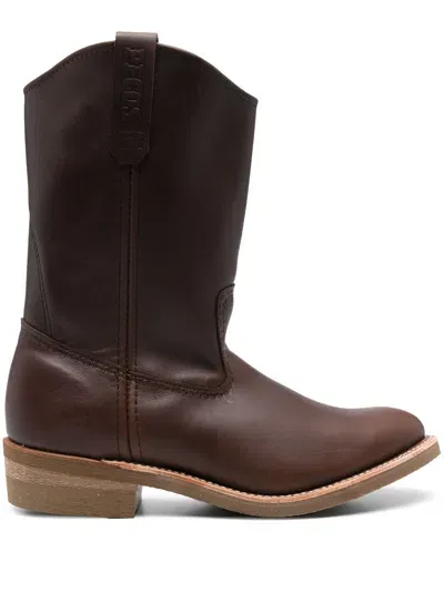 Red Wing Brown Leather Boots In Varunica