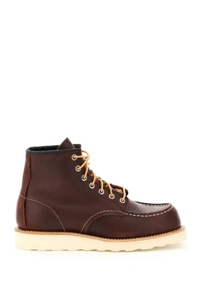 Red Wing Shoes Classic Moc Ankle Boots In Brown