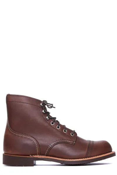 Red Wing Shoes Iron Ranger Boots In Brown