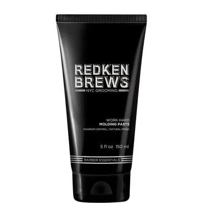 Redken Brews Men's Work Hard Molding Paste 150ml In White