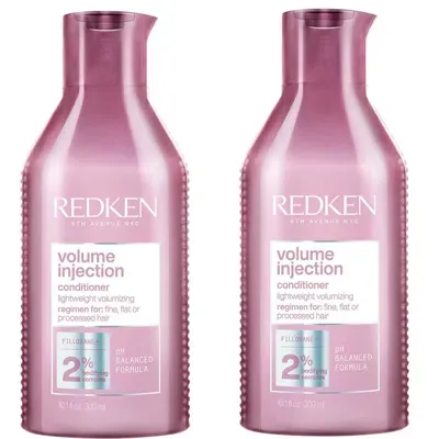 Redken Volume Injection Conditioner Duo (2 X 300ml) In White