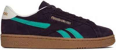 Reebok Burgundy & Blue Club C Grounds Uk Sneakers In Midnightplum/unlshdg