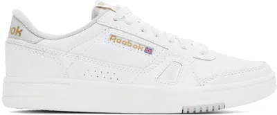 Reebok White Lt Court Sneakers In White/chalk/grey1