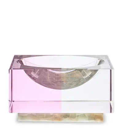 Reflections Copenhagen Onyx-crystal Utopia Bowl In Pink