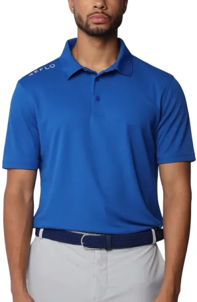 Reflo Bohai Performance Polo In Water Blue