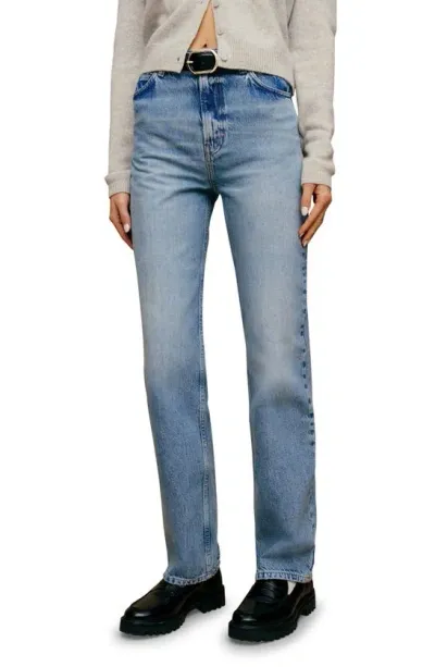 Reformation Abby Straight Leg Jeans In Galway