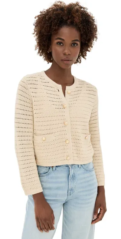 Reformation Charlotte Cotton Cardigan Birch