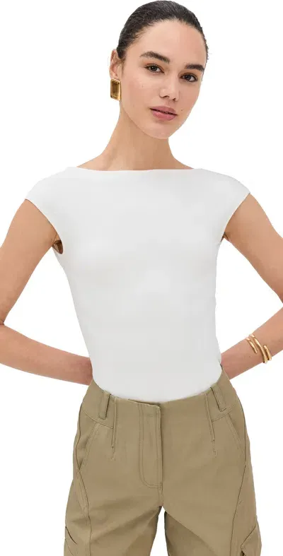 Reformation Darra Knit Top Ivory