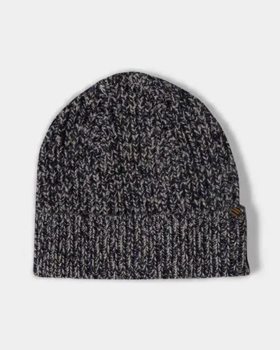 Reid Wool Cashmere Beanie In Navy/brown