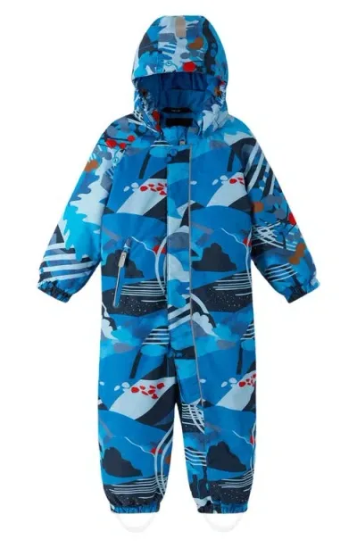 Reima Babies'  Puhur Waterproof Snow Suit In Bright Blue