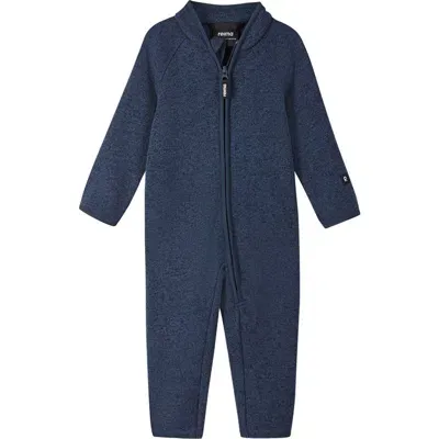 Reima Babies'  Tahti Fleece Romper In Jeans Blue