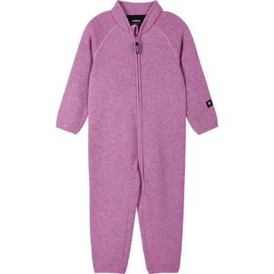 Reima Babies'  Tahti Fleece Romper In Mauve Pink