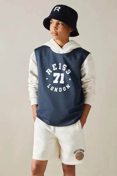 Reiss Kids' 7 Years In Navy/optic White