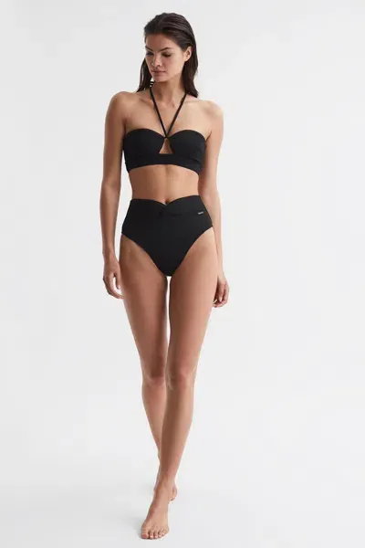 Reiss Calvin Klein Black Underwear Halterneck Bikini Top