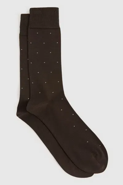 Reiss Chocolate Mario Spot Polka Dot Socks