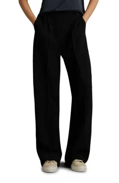 Reiss Eden Pleated Pants In Black