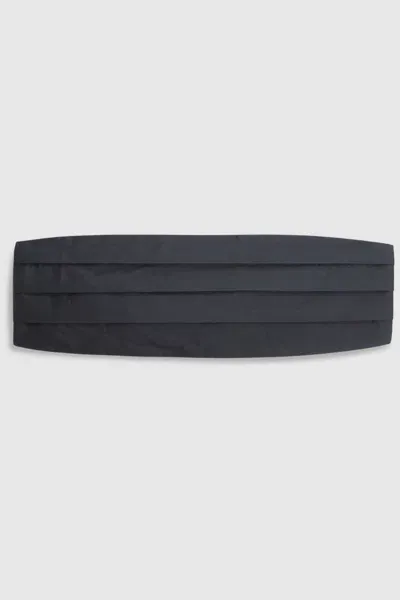 Reiss Navy Silk Cummerbund