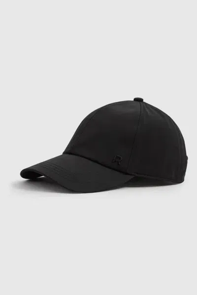 Reiss Nicole - Black Nicole Adjustable Embroidered Logo Baseball Cap