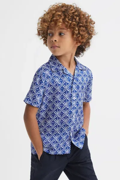 Reiss Kids' 7 Years In Bright Blue/white