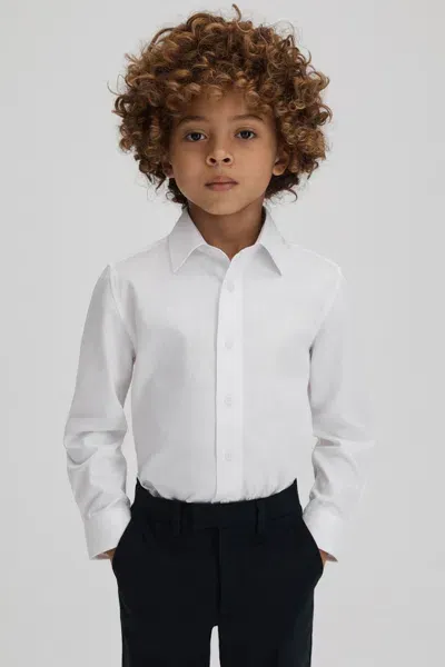 Reiss White Slim-fit Cotton Shirt