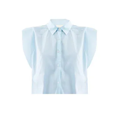 Reistor Women's Blue The Perfect Summer Button Down