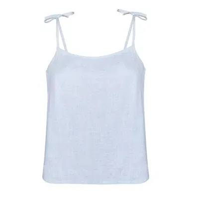 Reistor Women's Tie-up Camisole Summer Blue Top