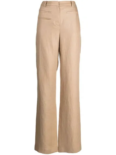 Rejina Pyo Aletta Wide-leg Trousers In Brown