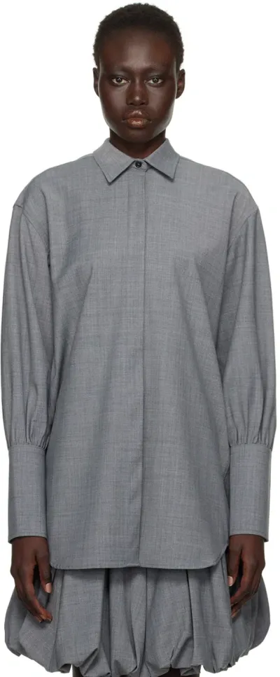 Renaissance Renaissance Gray Karma Shirt In Grey Tailoring