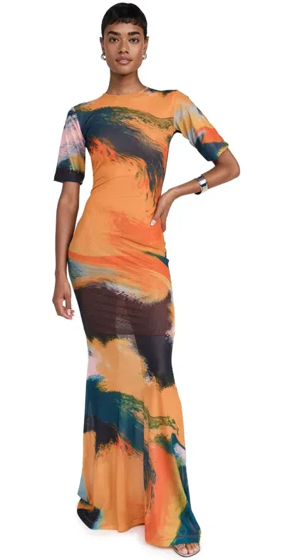 Rendoll Lava Print Dress Lava Print