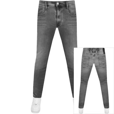 Replay Anbass Slim Fit Mid Wash Jeans Grey